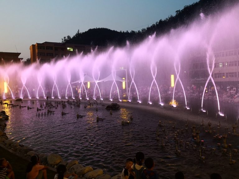 Ansai People’s Park Musical Fountain Water Show, Yan’an