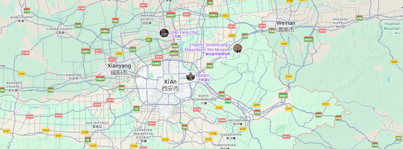 Liutong Location Map — Xi'an, Shaanxi, China