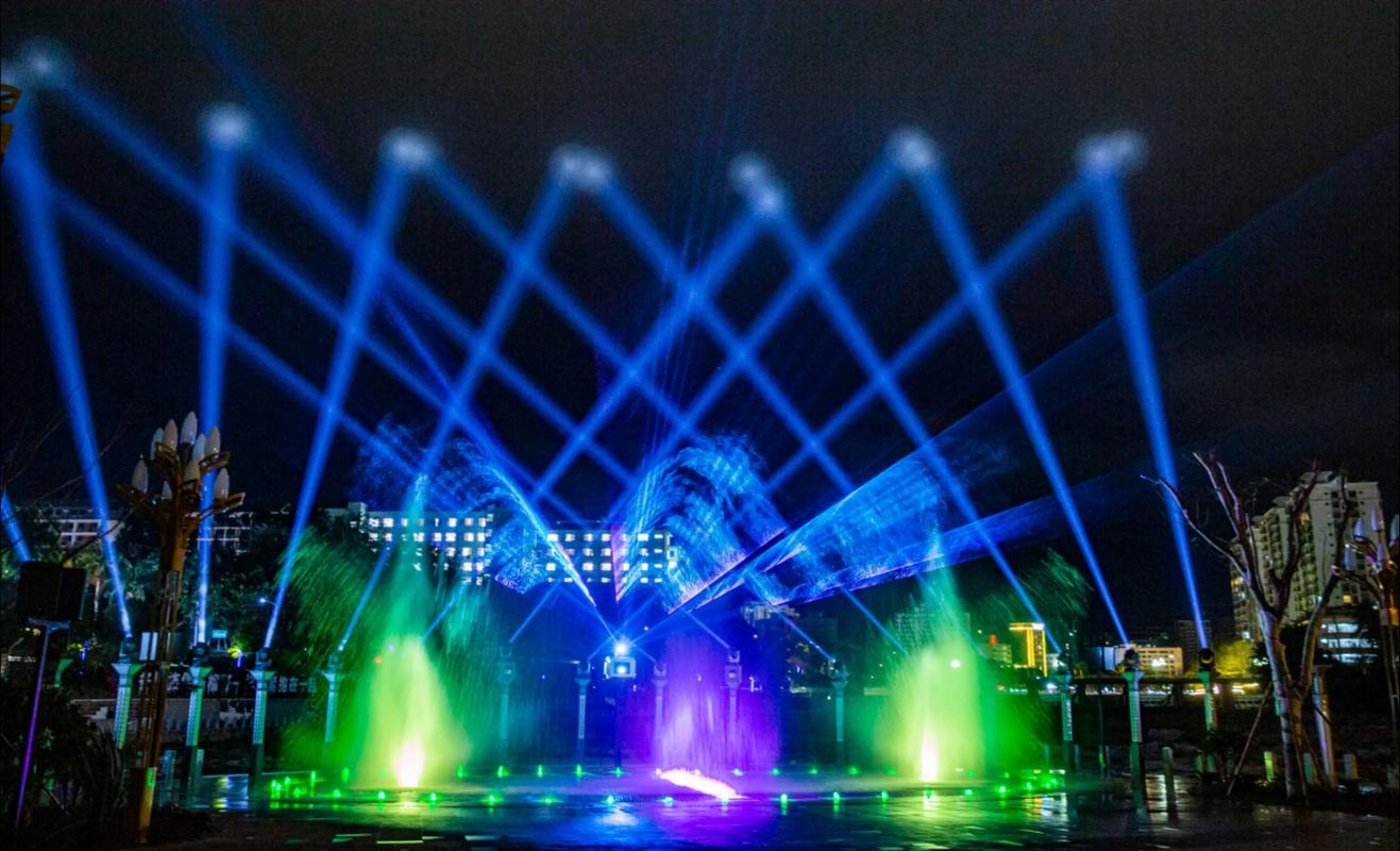 Musical Fountain Water Show at Xiaodao Park, Wuzhishan, Hainan